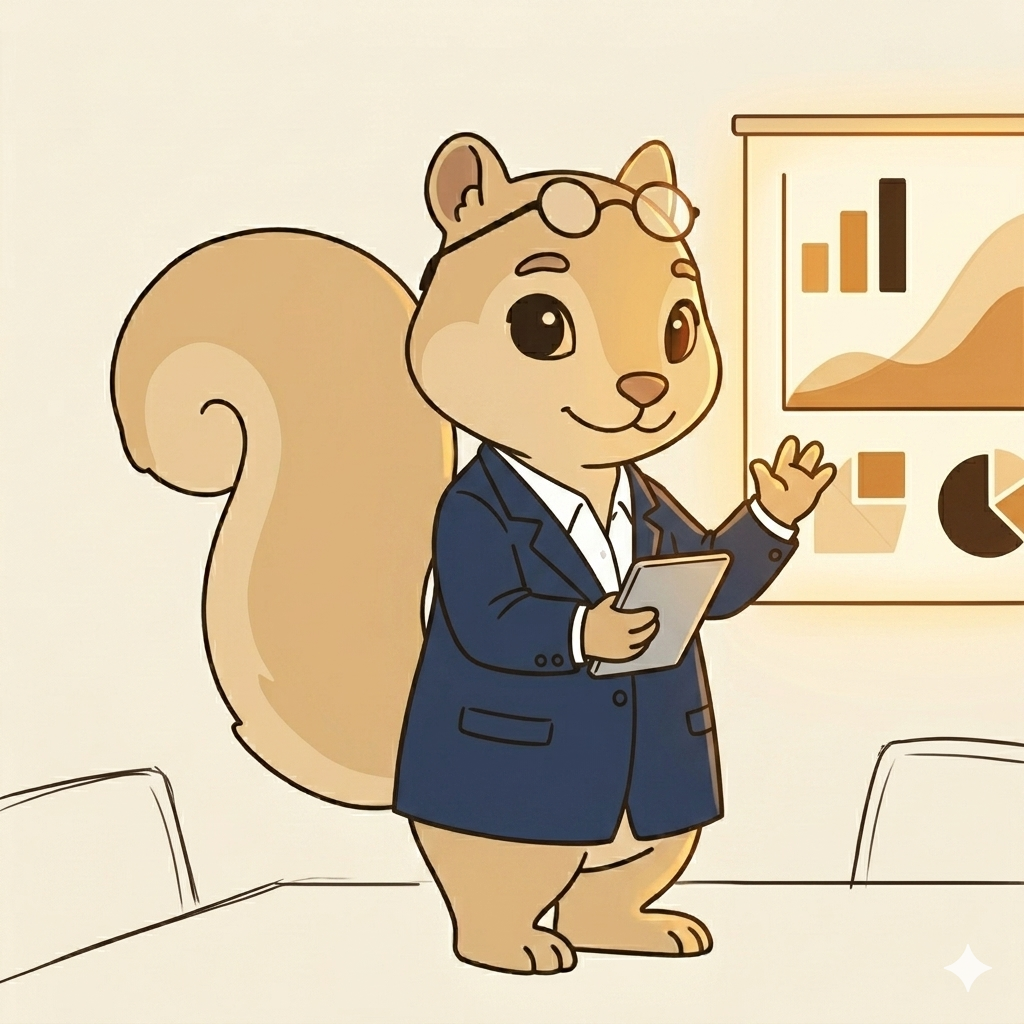 Sandy in a business meeting