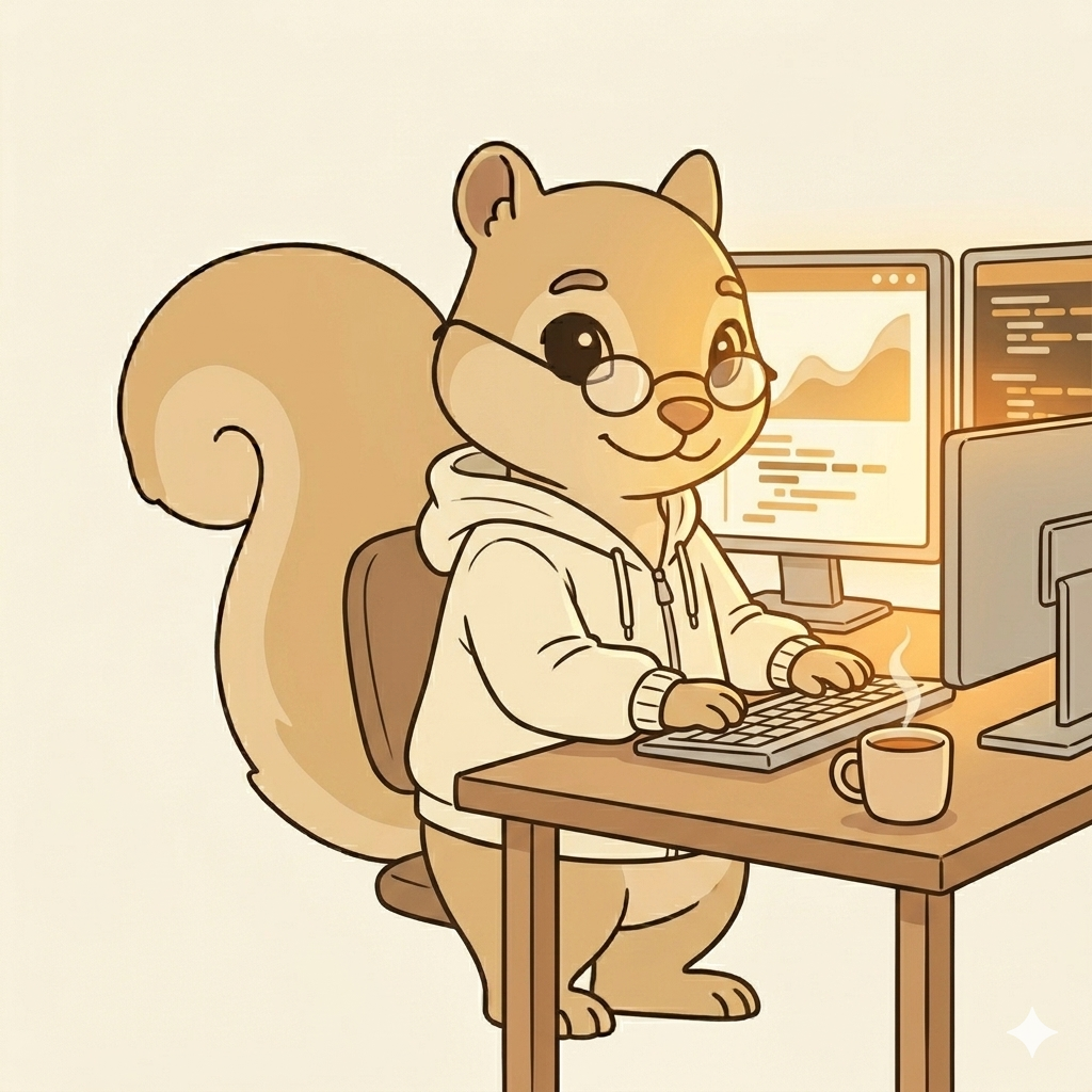 Sandy at her workstation